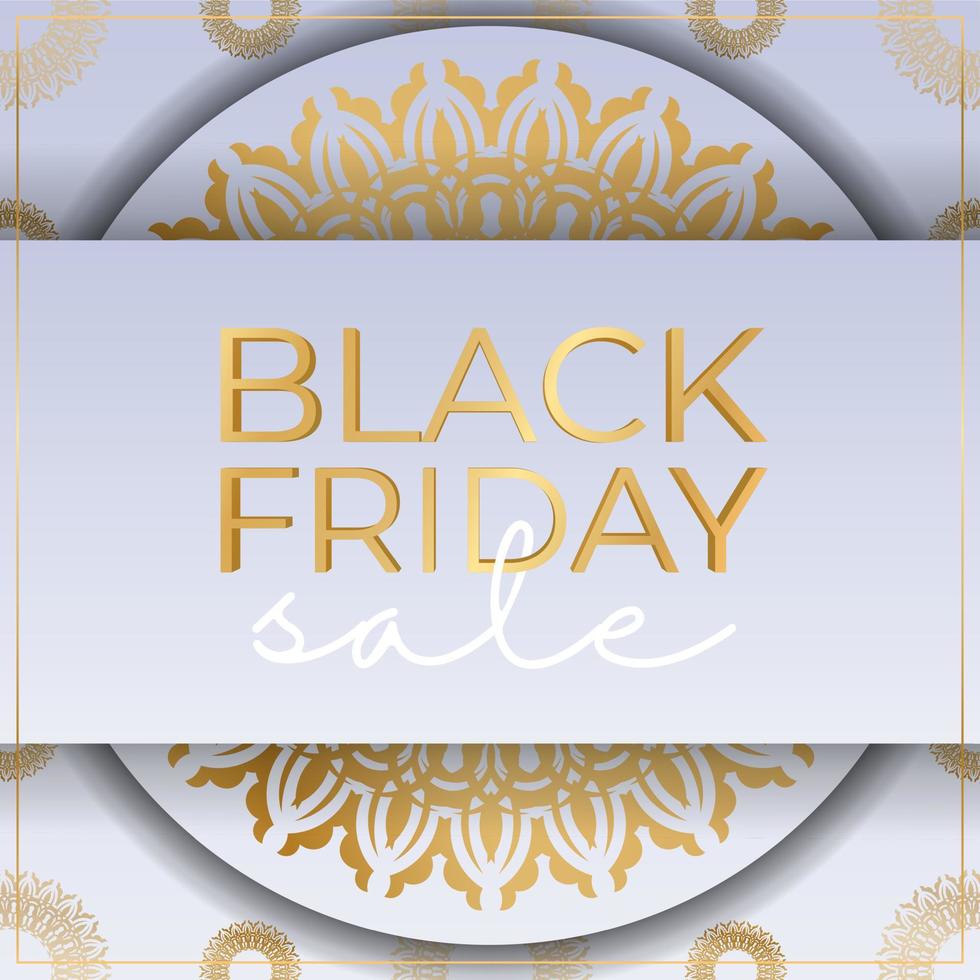 Beige abstract pattern black friday sale party poster vector