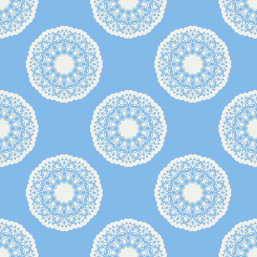 Quatrefoil geometric seamless pattern, background, vector illustration in mint blue, soft turquoise color and white.