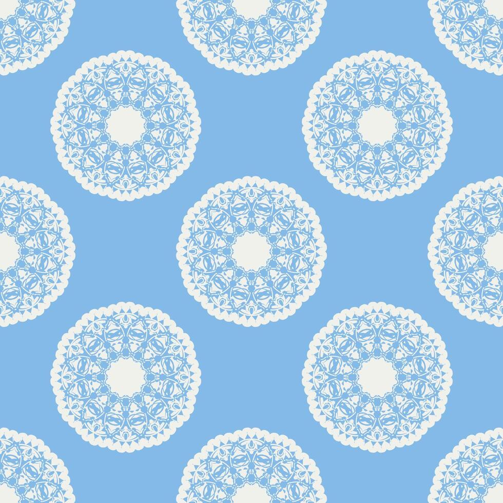 Quatrefoil geometric seamless pattern, background, vector illustration in mint blue, soft turquoise color and white.