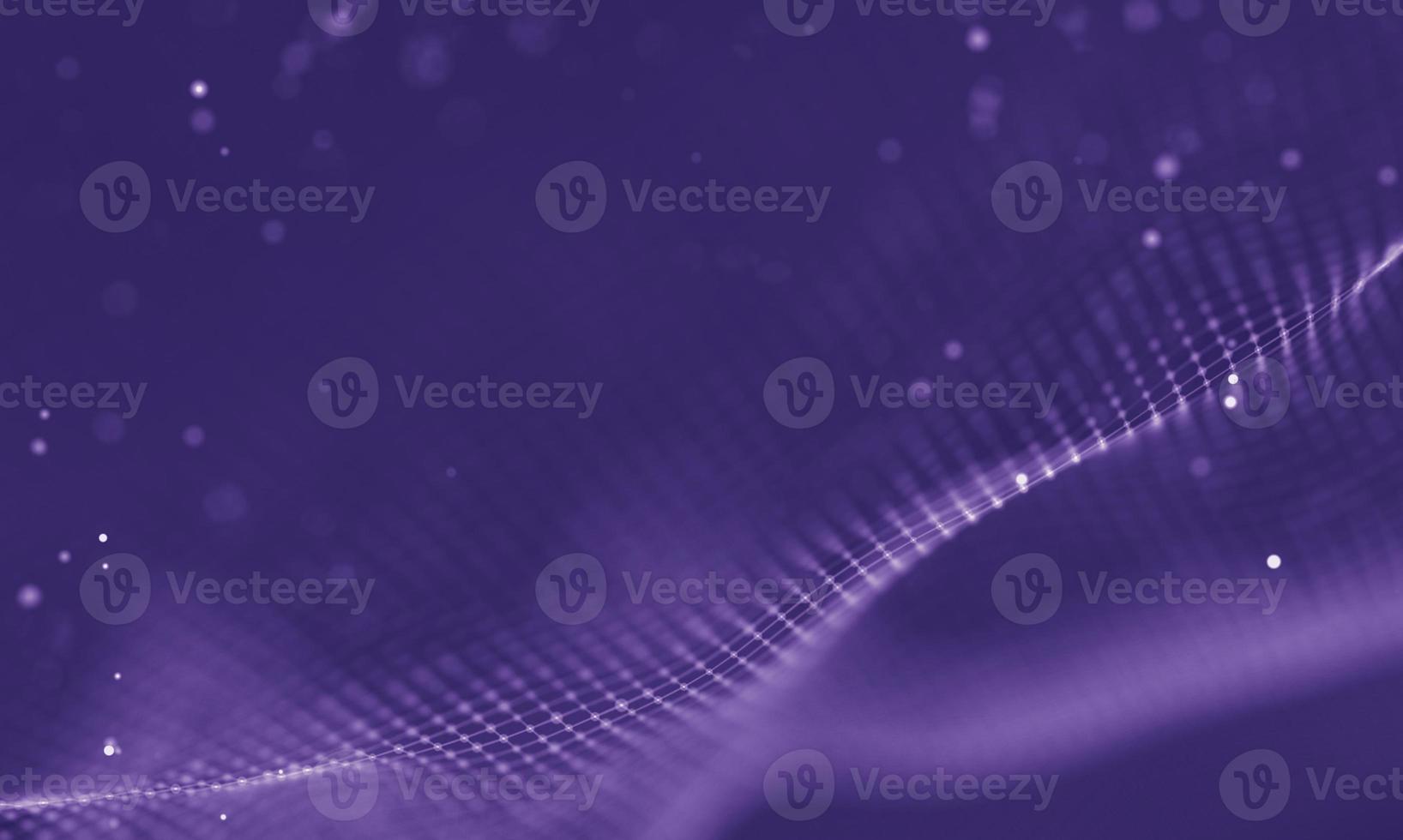 Data technology abstract futuristic illustration . Low poly shape with connecting dots and lines on dark background. 3D rendering . Big data visualization . photo