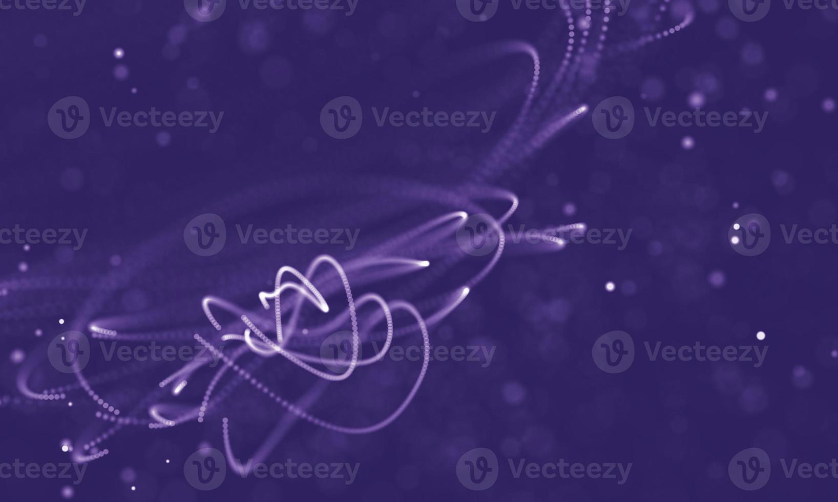 Data technology abstract futuristic illustration . Low poly shape with connecting dots and lines on dark background. 3D rendering . Big data visualization . photo