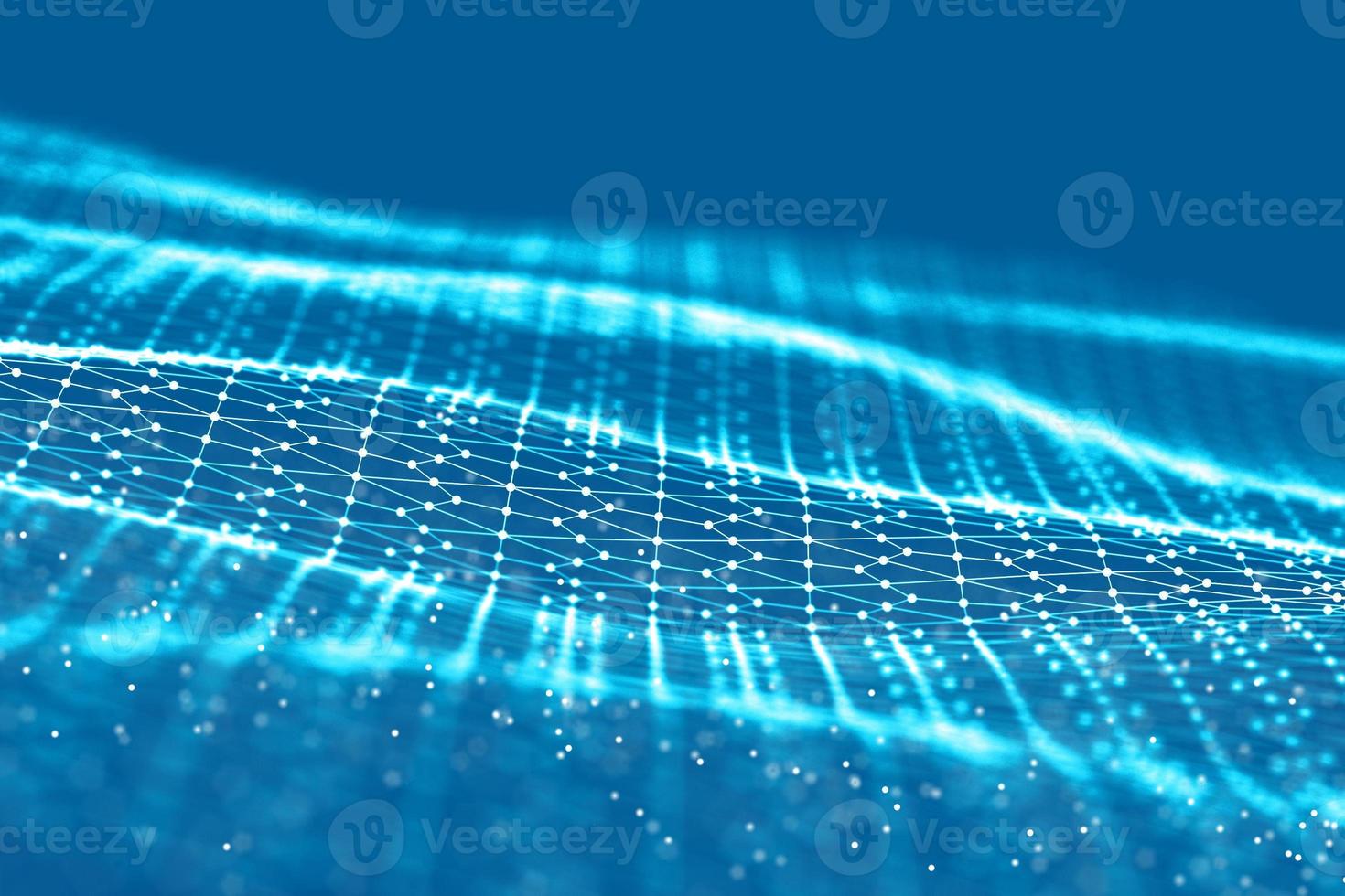 Background 3d grid.Cyber technology Ai tech wire network futuristic wireframe. Artificial intelligence . Cyber security background illustration photo