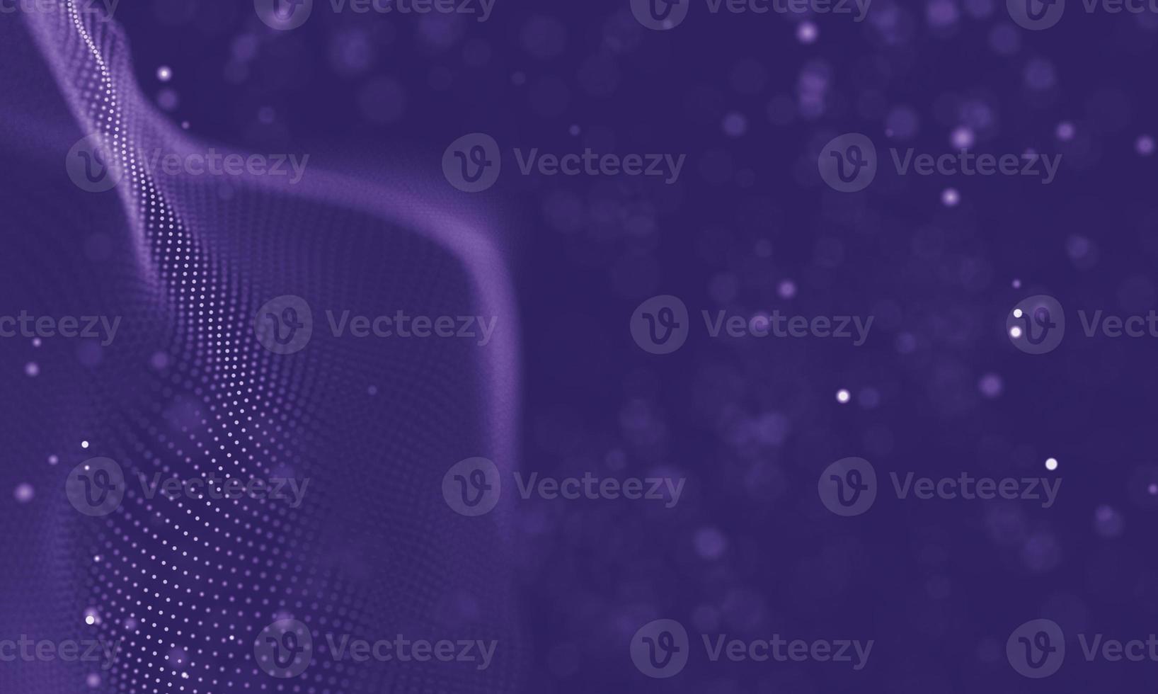 Data technology abstract futuristic illustration . Low poly shape with connecting dots and lines on dark background. 3D rendering . Big data visualization . photo