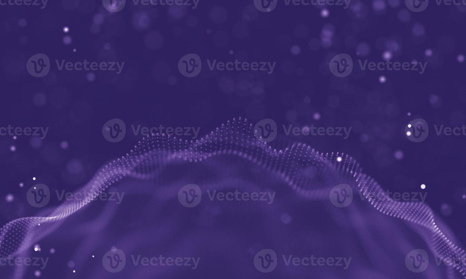 Data technology abstract futuristic illustration . Low poly shape with connecting dots and lines on dark background. 3D rendering . Big data visualization . photo