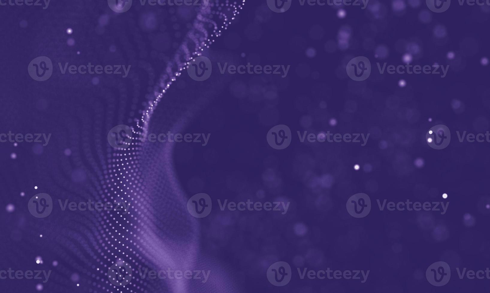 Data technology abstract futuristic illustration . Low poly shape with connecting dots and lines on dark background. 3D rendering . Big data visualization . photo