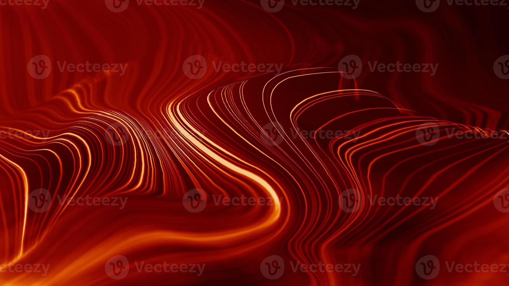 Abstract red technology background. Digital data line concept. Cyberspace future network design. 3d flow red wave. Smooth abstraction structure. Blockchain network illustration. photo