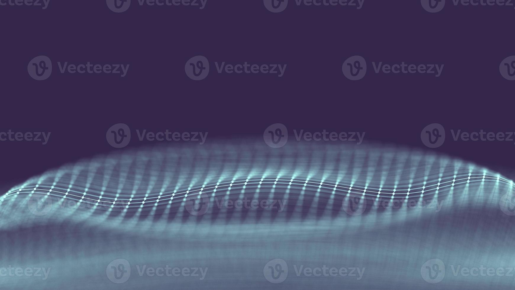 Data technology abstract futuristic illustration . Low poly shape with connecting dots and lines on dark background. 3D rendering . Big data visualization . photo