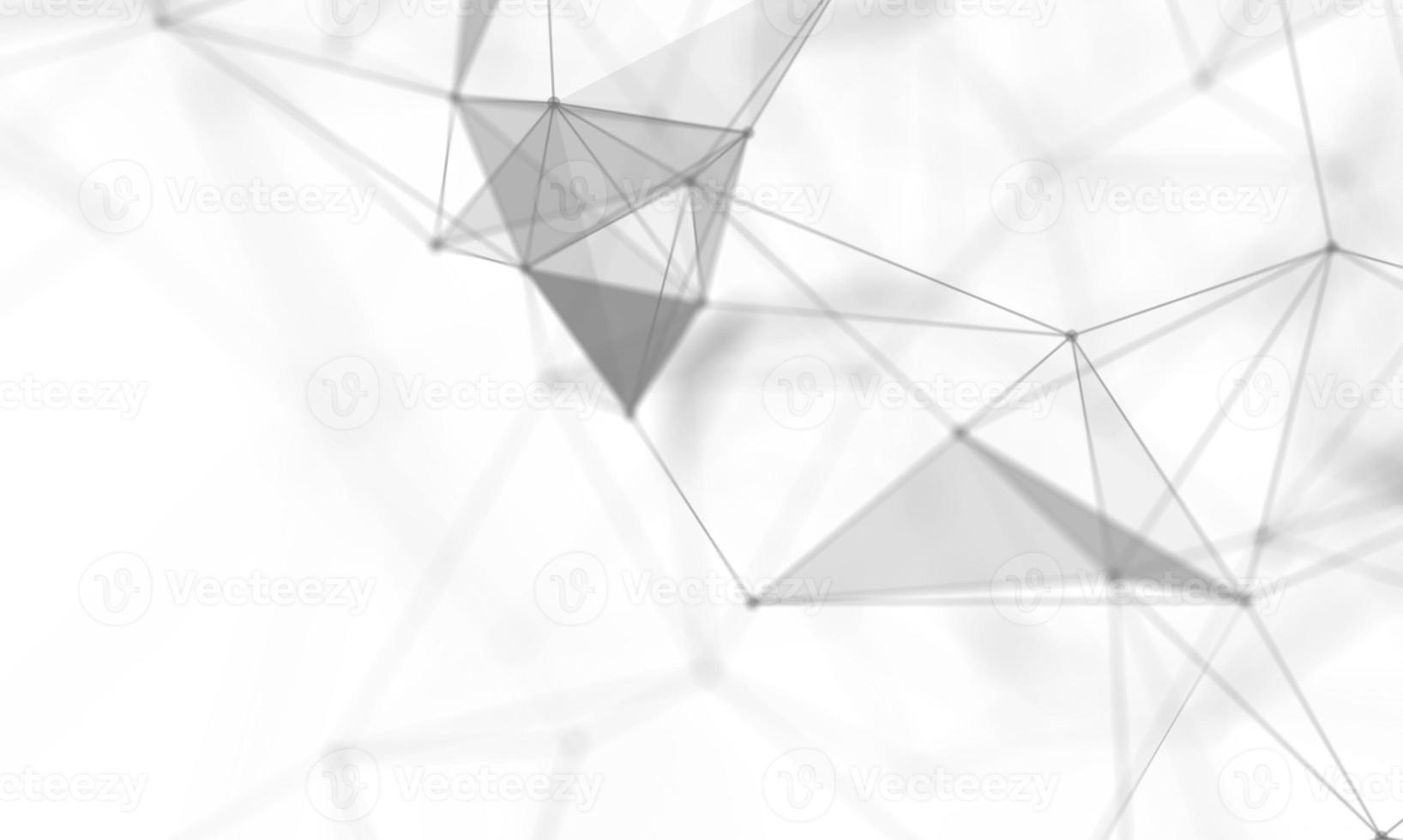 Abstract White Geometrical Background . Connection structure. Science background. Futuristic Technology HUD Element . onnecting dots and lines . Big data visualization and Business . photo