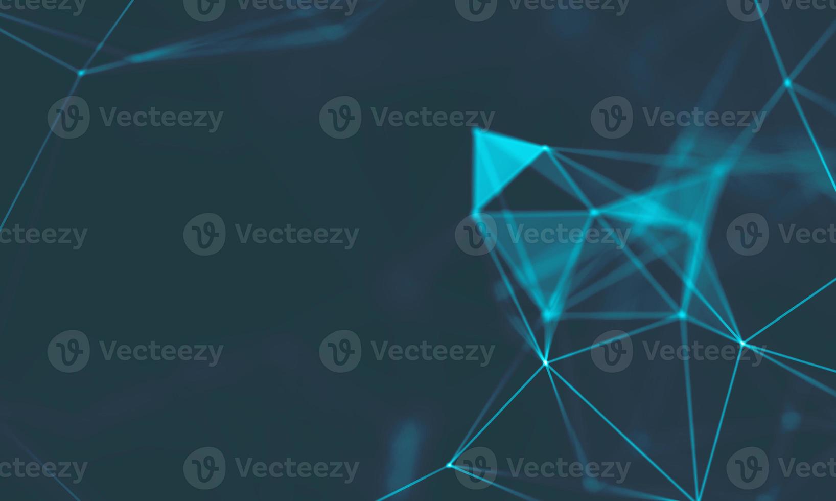 Abstract Blue Geometrical Background . Connection structure. Science background. Futuristic Technology HUD Element . onnecting dots and lines . Big data visualization and Business . photo