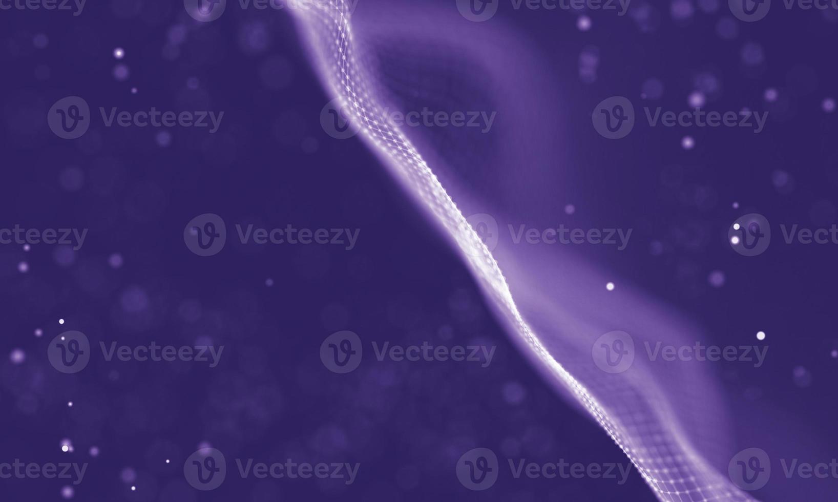 Data technology abstract futuristic illustration . Low poly shape with connecting dots and lines on dark background. 3D rendering . Big data visualization . photo