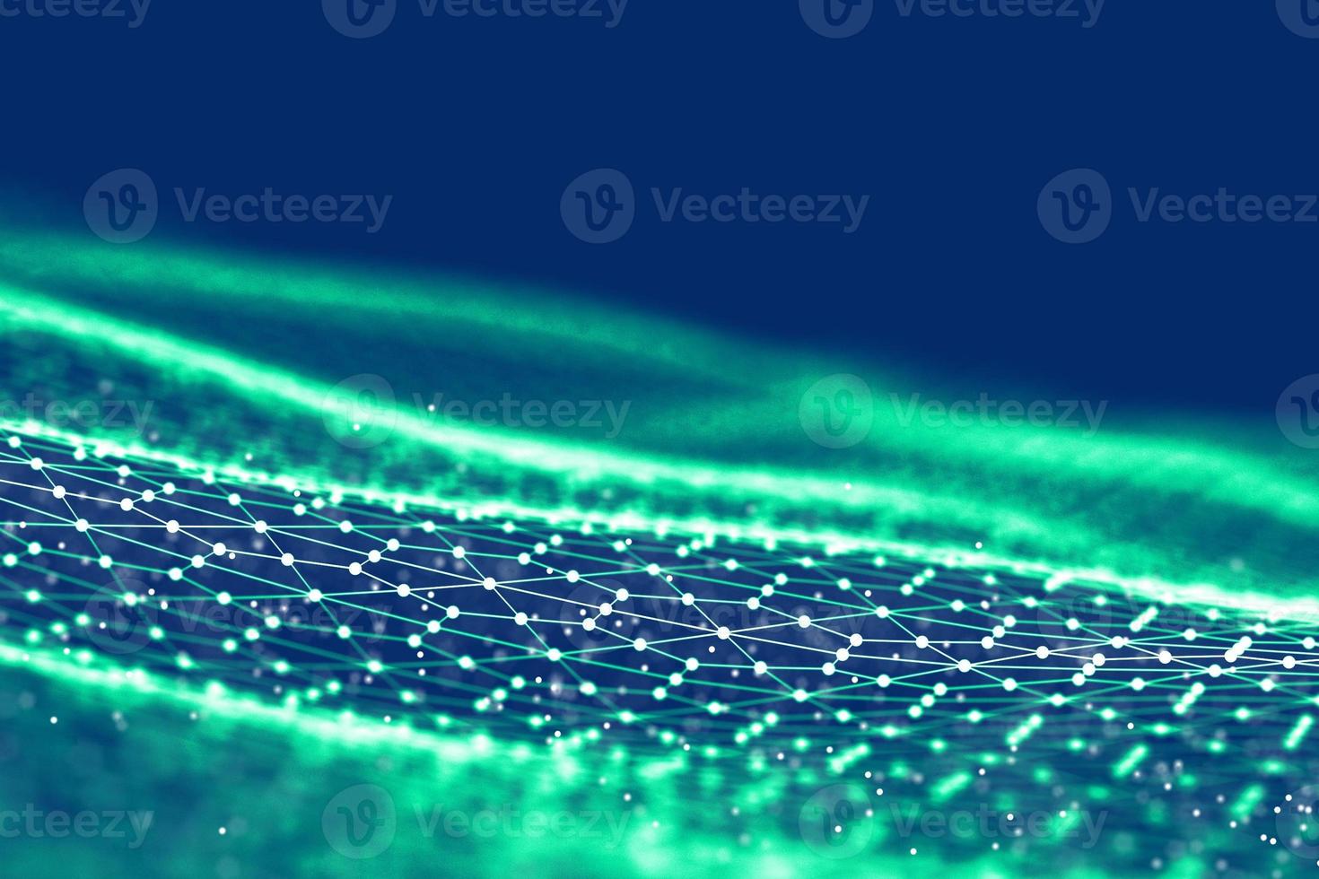 Background 3d grid.Cyber technology Ai tech wire network futuristic wireframe. Artificial intelligence . Cyber security background illustration photo