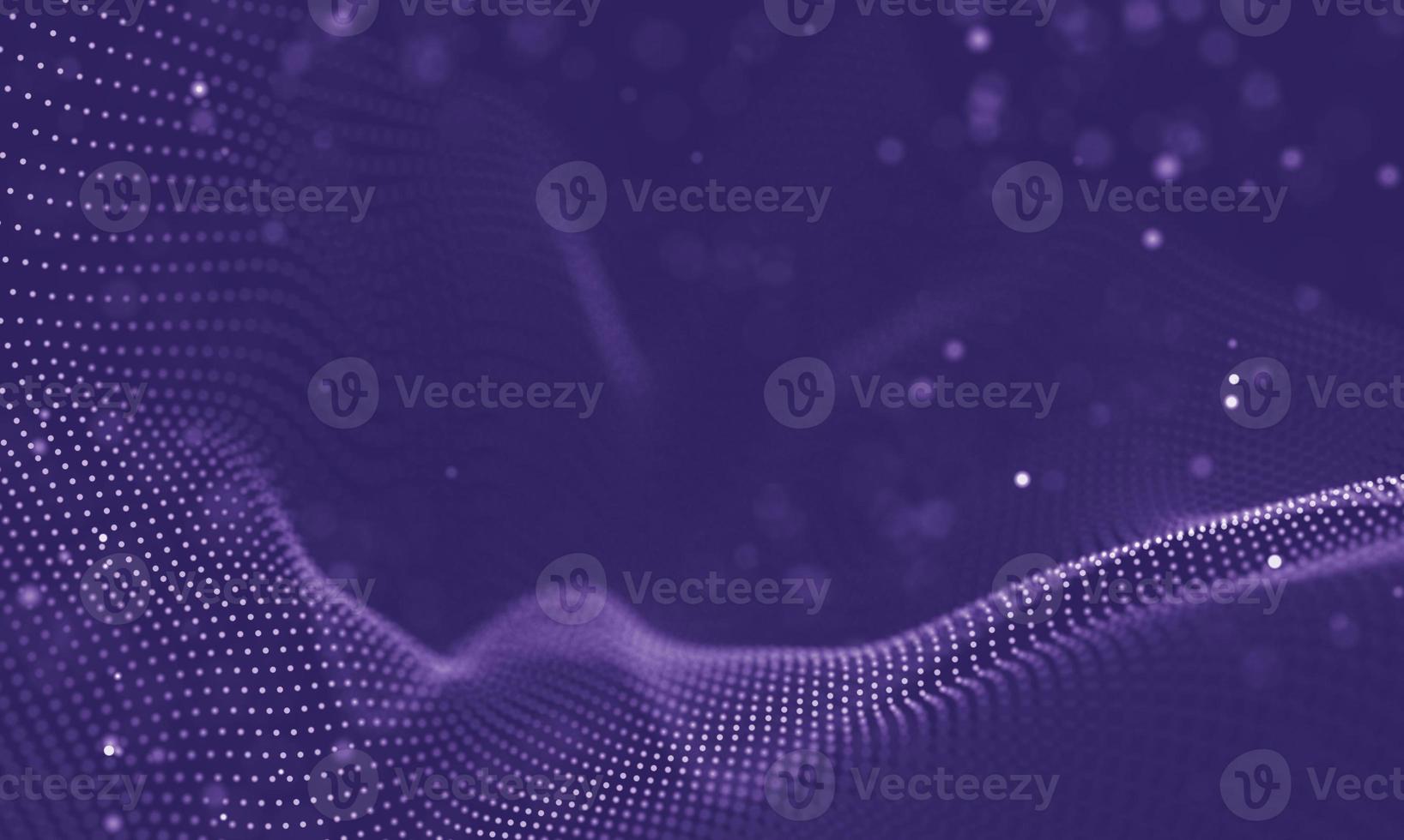 Data technology abstract futuristic illustration . Low poly shape with connecting dots and lines on dark background. 3D rendering . Big data visualization . photo
