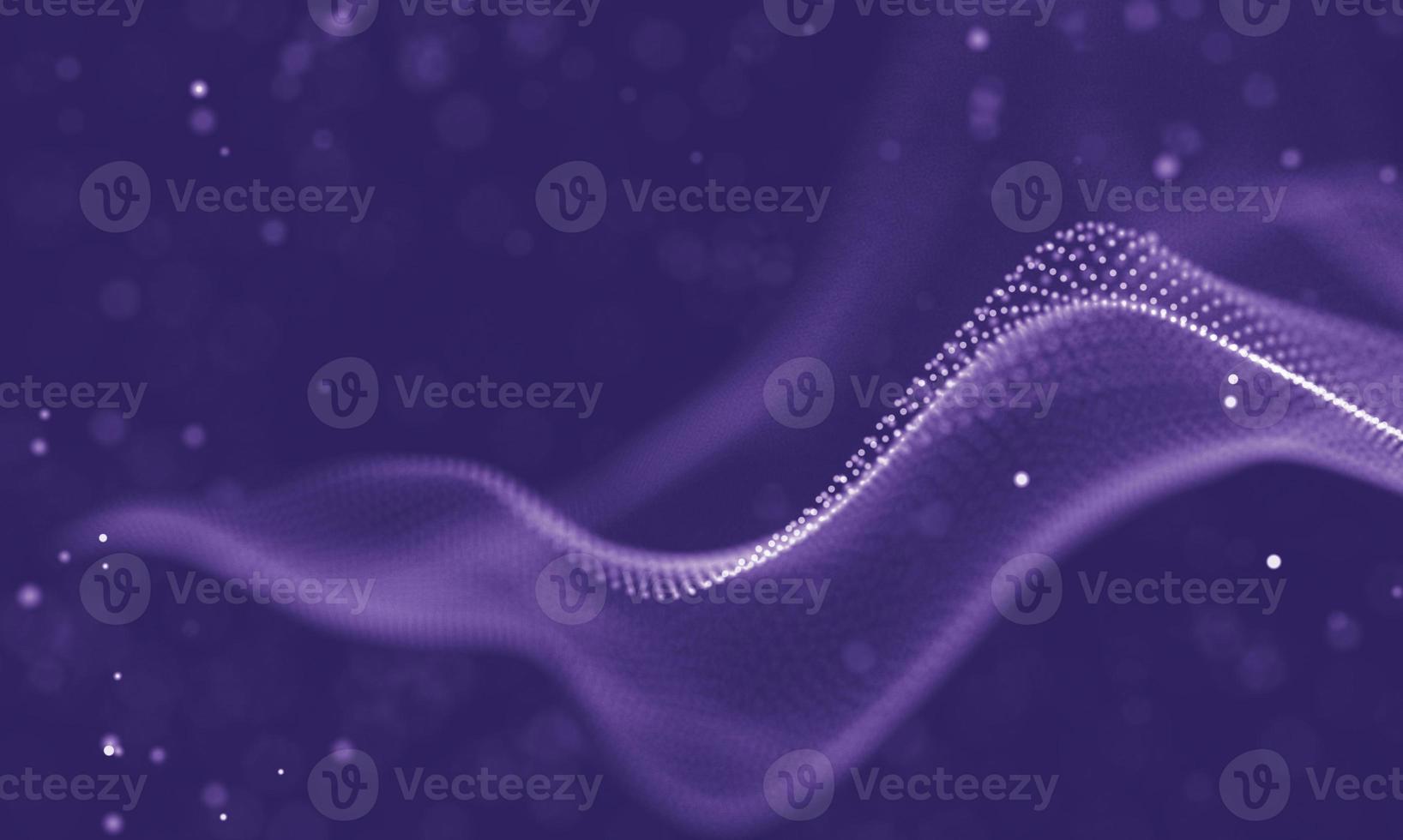 Data technology abstract futuristic illustration . Low poly shape with connecting dots and lines on dark background. 3D rendering . Big data visualization . photo