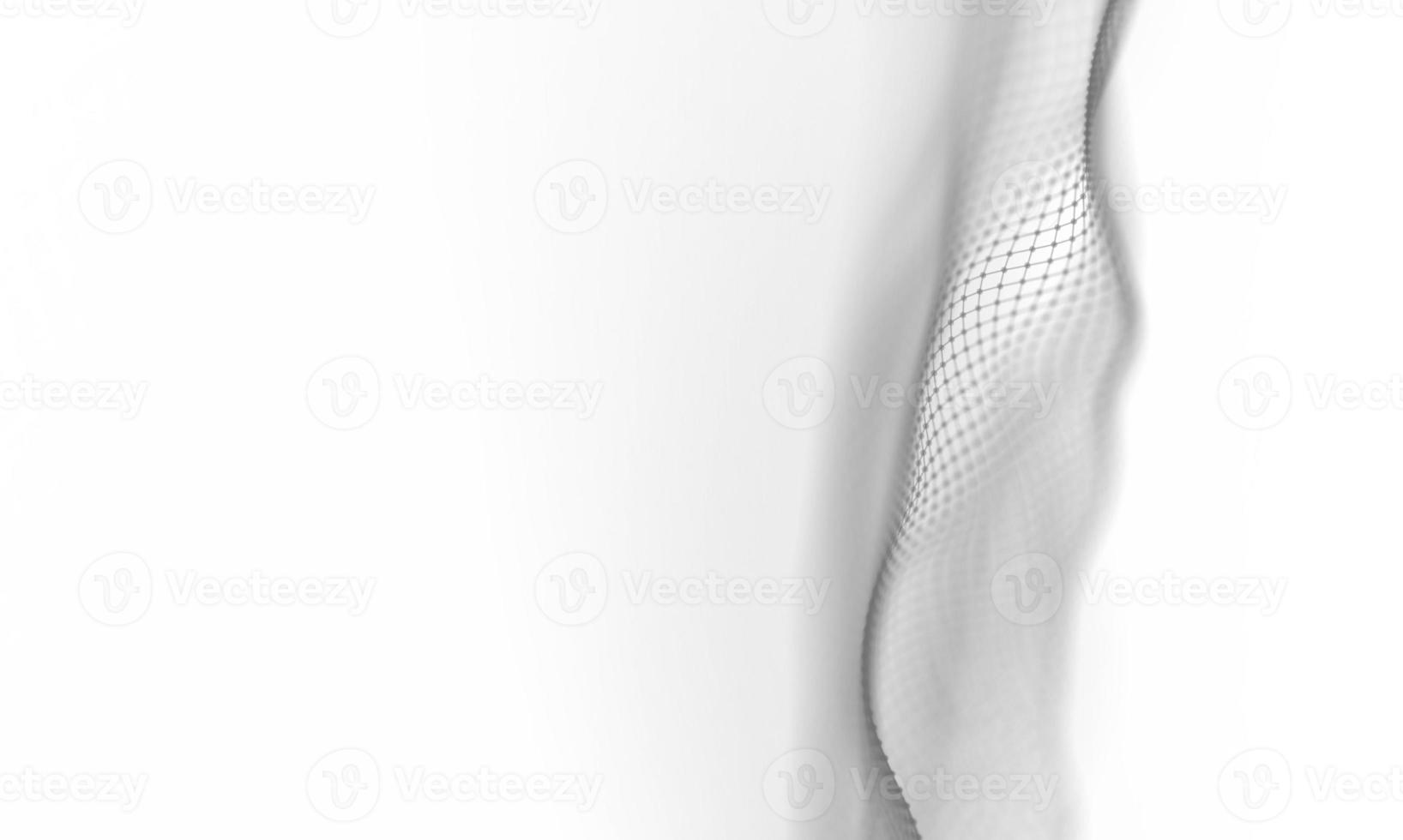 Abstract White Geometrical Background . Connection structure. Science background. Futuristic Technology HUD Element . onnecting dots and lines . Big data visualization and Business . photo