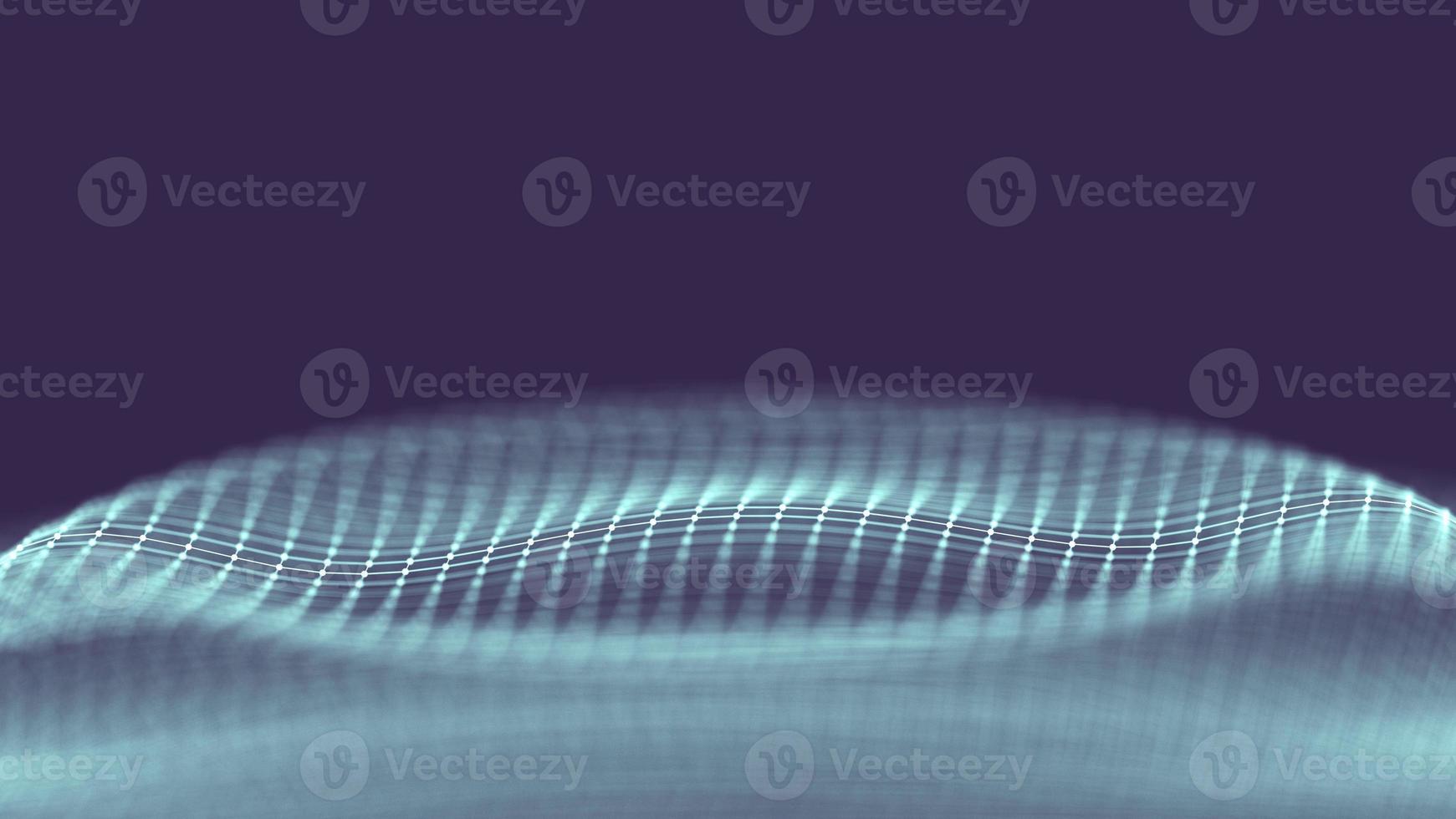 Data technology abstract futuristic illustration . Low poly shape with connecting dots and lines on dark background. 3D rendering . Big data visualization . photo