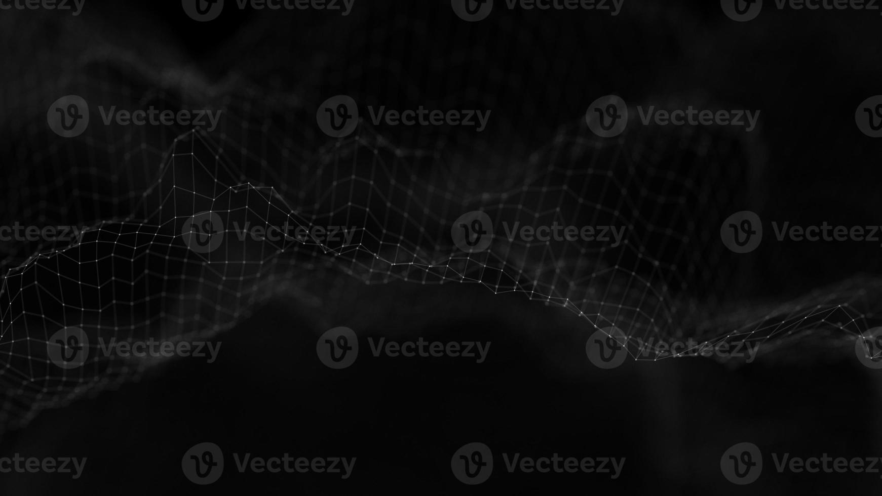 Music background. Big Data Particle Flow Visualisation. Science infographic futuristic illustration. Sound wave. Sound visualization photo