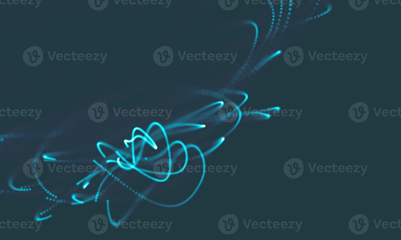 Abstract Music background. Big Data Particle Flow Visualisation. Science infographic futuristic illustration. Sound wave. Sound visualization photo