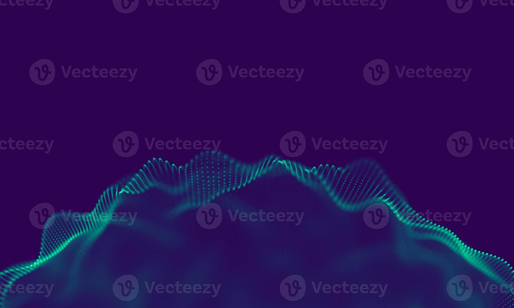 Abstract Blue Geometrical Particles on Purple Background . Connection structure. Science blue background. Futuristic Technology HUD Element . onnecting dots and lines . Big data and Business photo