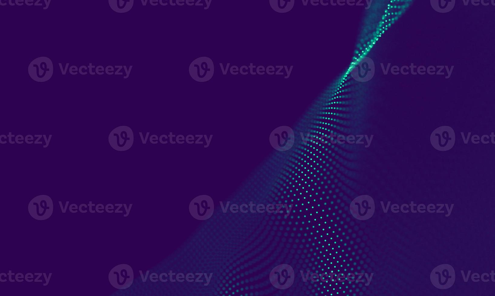 Abstract Blue Geometrical Particles on Purple Background . Connection structure. Science blue background. Futuristic Technology HUD Element . onnecting dots and lines . Big data and Business photo