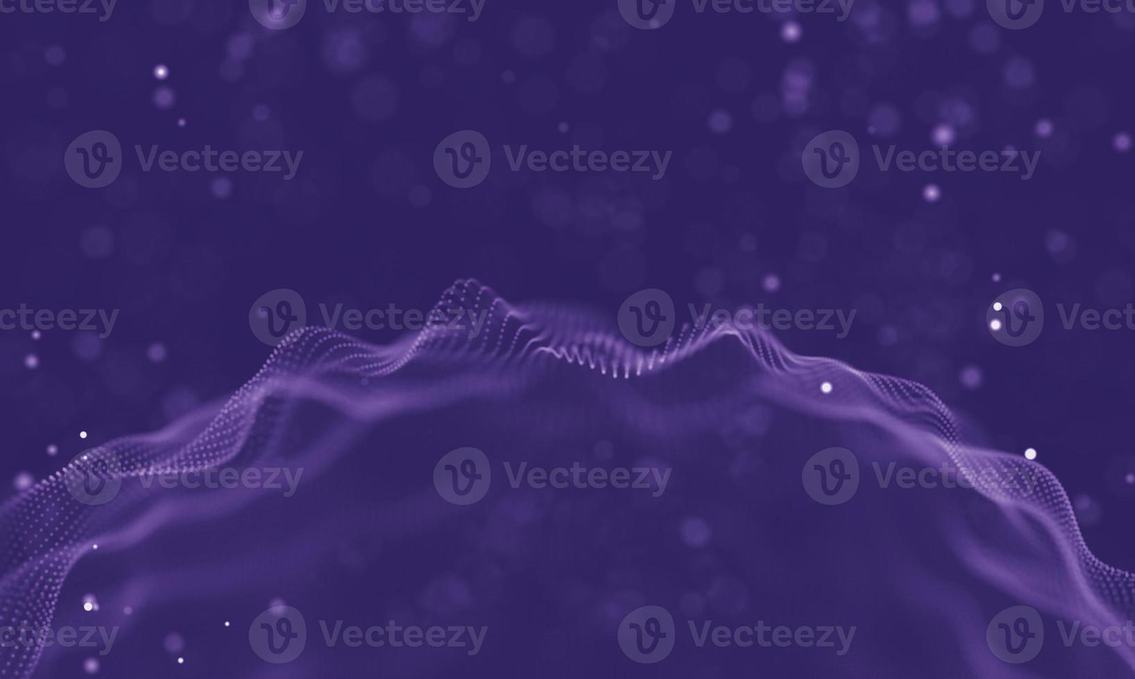 Data technology abstract futuristic illustration . Low poly shape with connecting dots and lines on dark background. 3D rendering . Big data visualization . photo