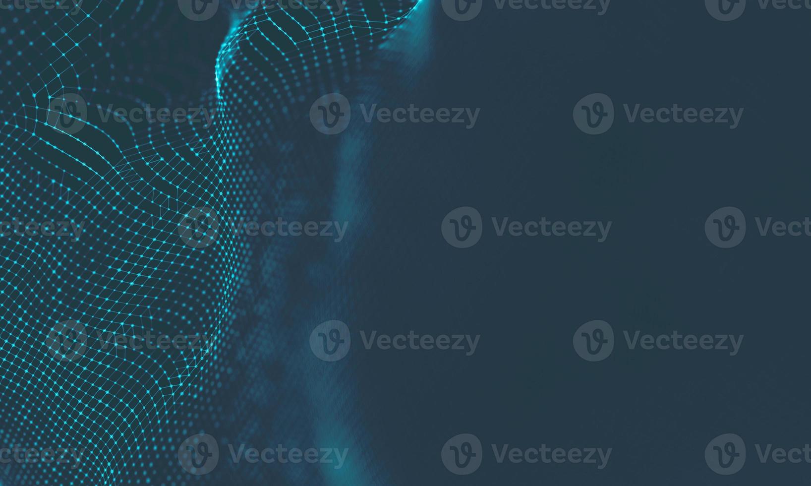 Abstract Music background. Big Data Particle Flow Visualisation. Science infographic futuristic illustration. Sound wave. Sound visualization photo