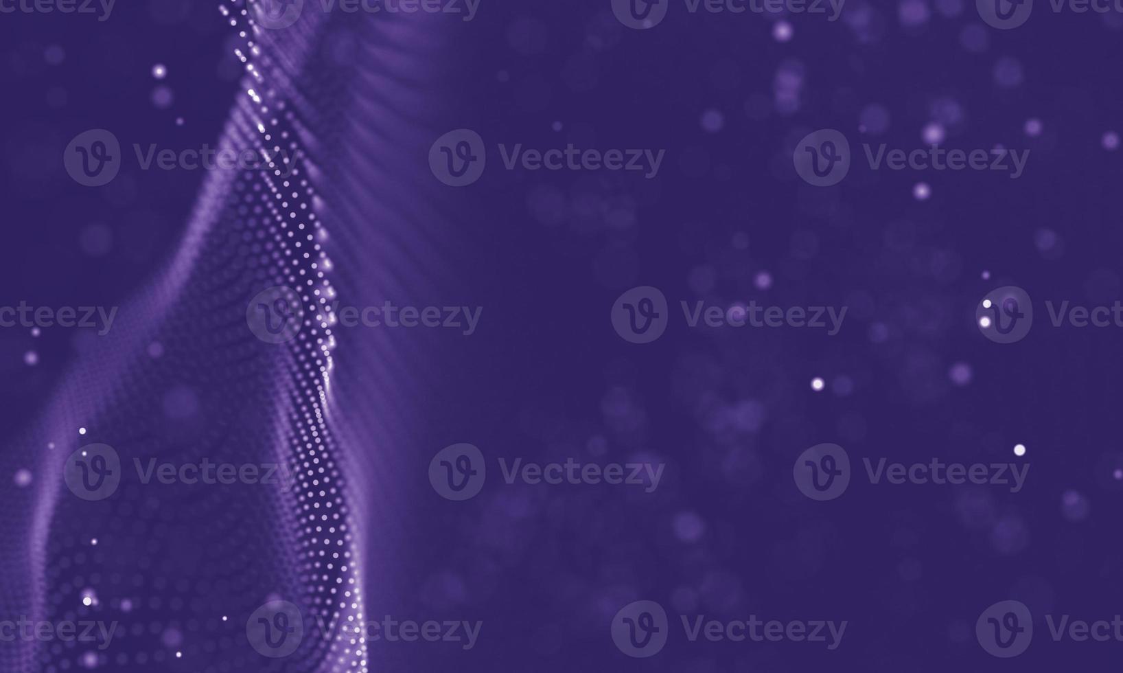 Data technology abstract futuristic illustration . Low poly shape with connecting dots and lines on dark background. 3D rendering . Big data visualization . photo