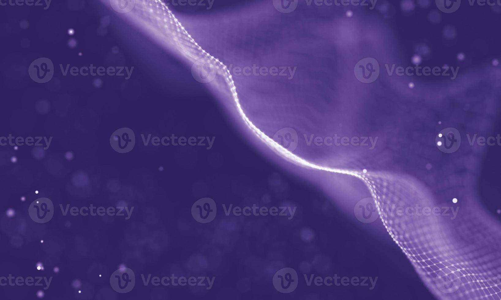 Data technology abstract futuristic illustration . Low poly shape with connecting dots and lines on dark background. 3D rendering . Big data visualization . photo