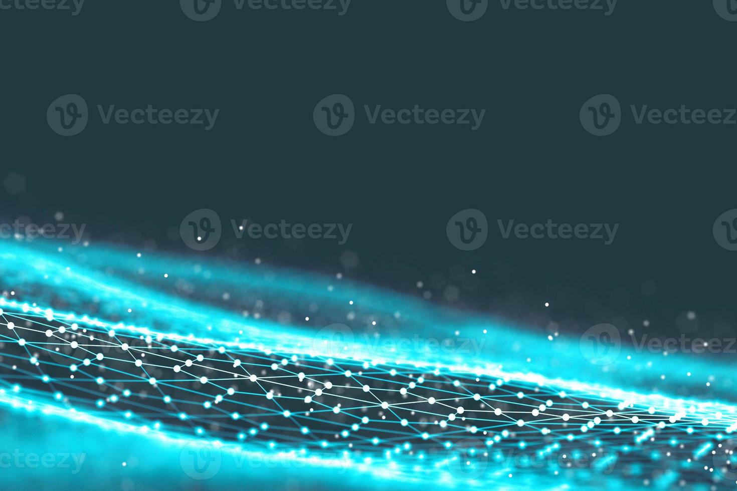 Background 3d grid.Cyber technology Ai tech wire network futuristic wireframe. Artificial intelligence . Cyber security background illustration photo