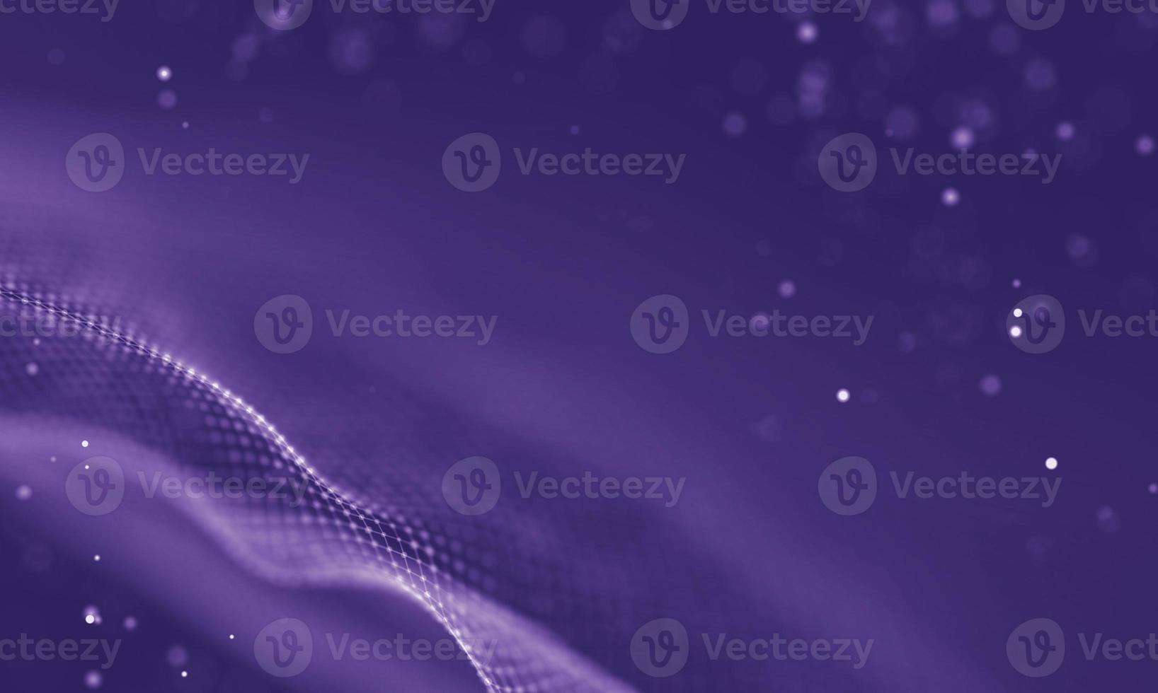 Data technology abstract futuristic illustration . Low poly shape with connecting dots and lines on dark background. 3D rendering . Big data visualization . photo