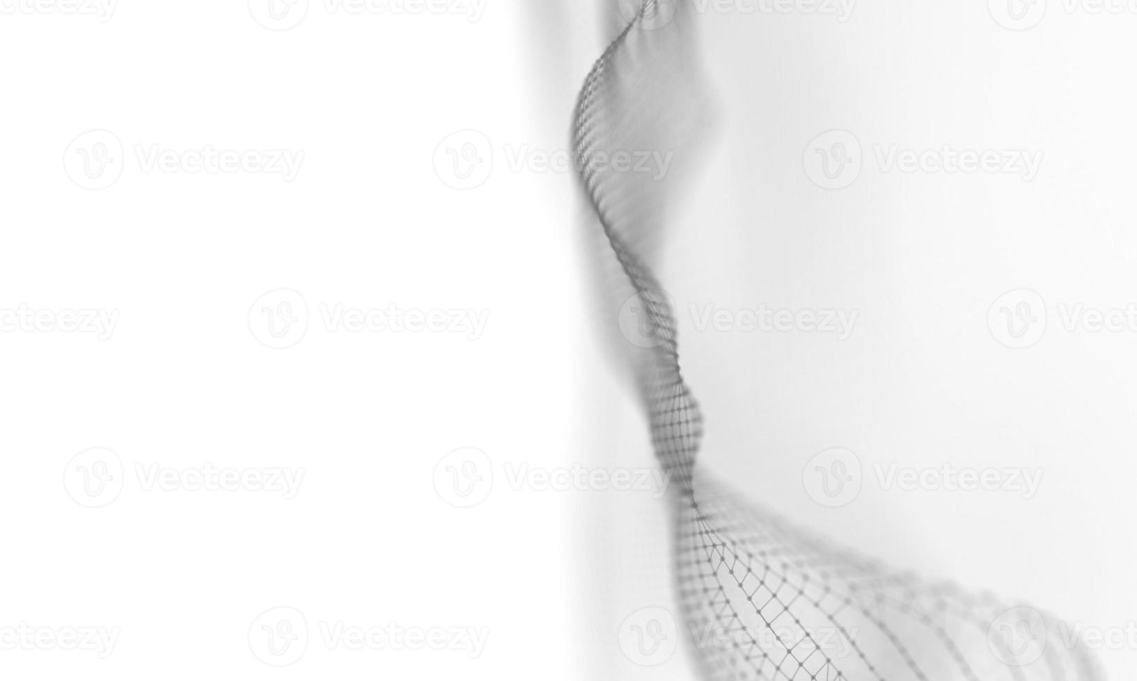 Abstract White Geometrical Background . Connection structure. Science background. Futuristic Technology HUD Element . onnecting dots and lines . Big data visualization and Business . photo