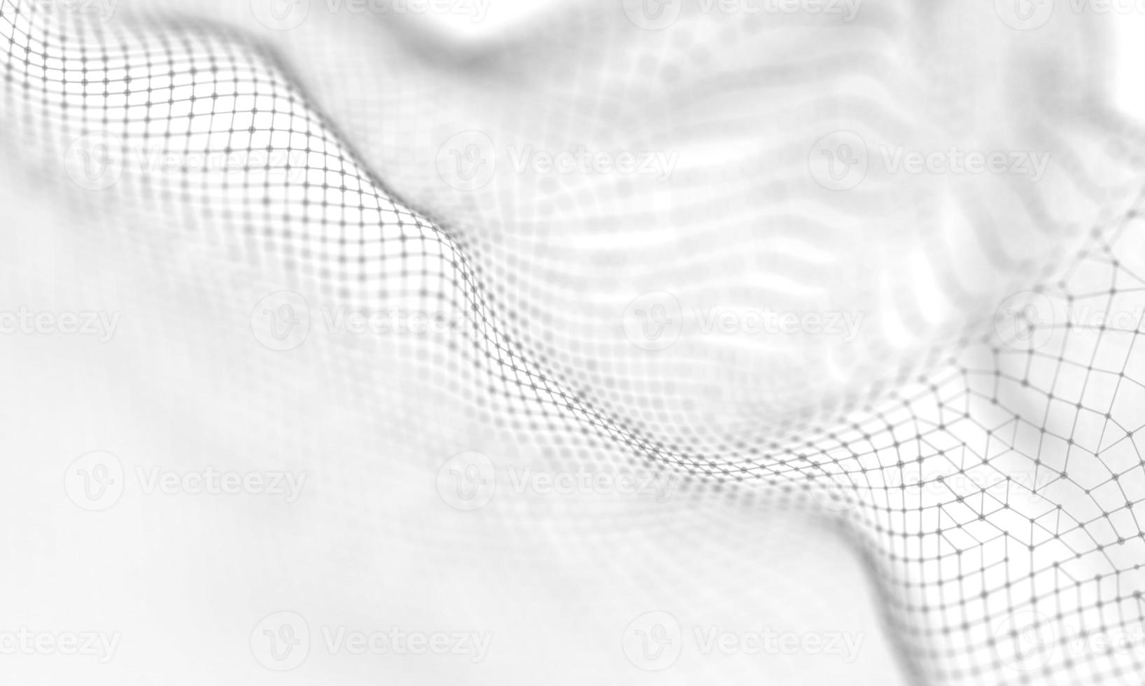 Abstract White Geometrical Background . Connection structure. Science background. Futuristic Technology HUD Element . onnecting dots and lines . Big data visualization and Business . photo