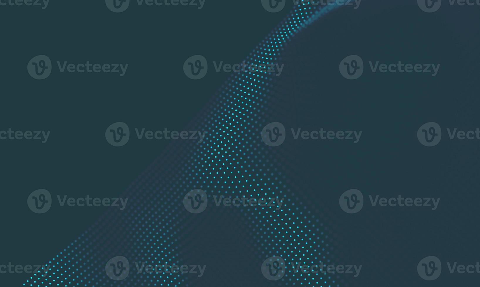 Abstract Music background. Big Data Particle Flow Visualisation. Science infographic futuristic illustration. Sound wave. Sound visualization photo