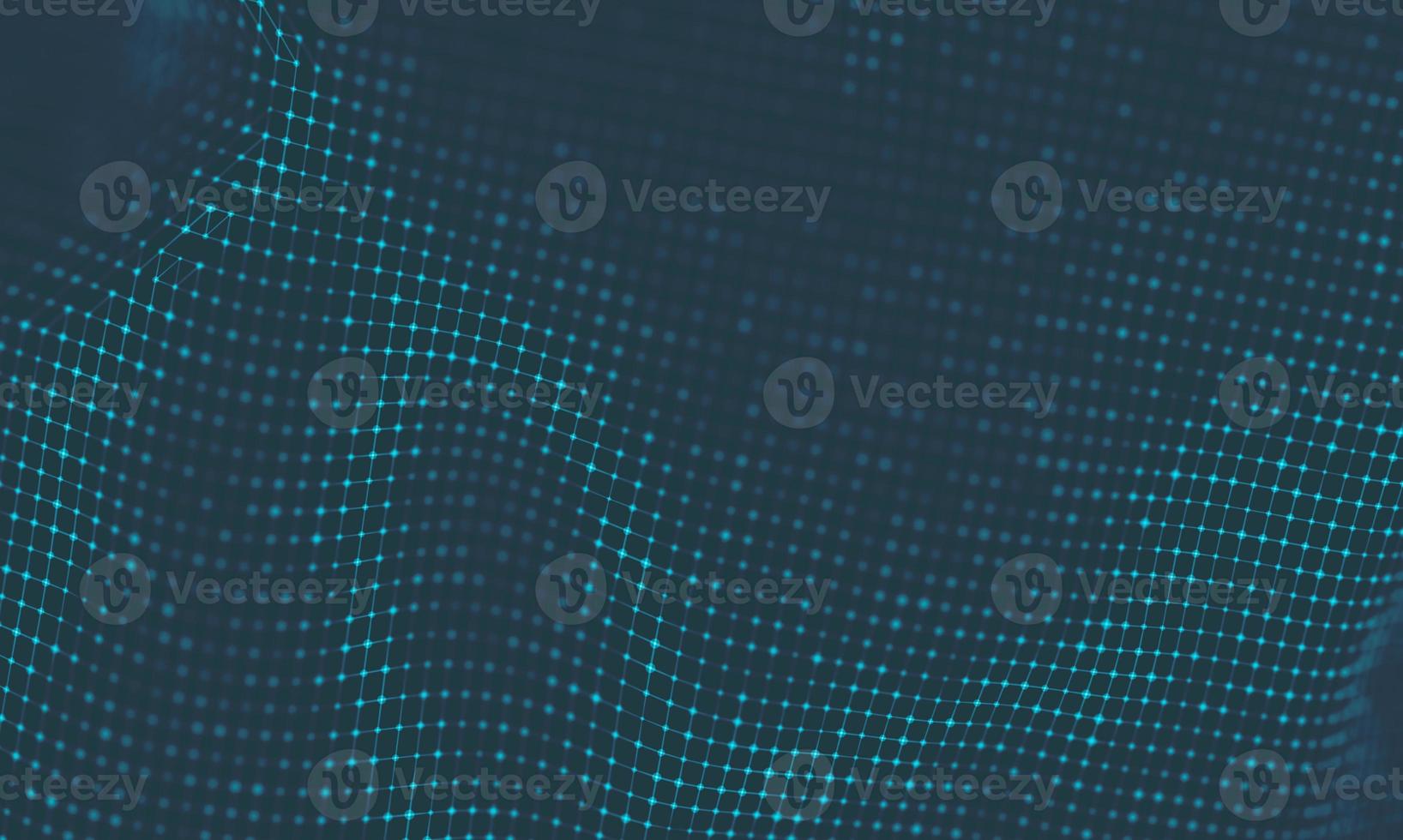 Abstract Music background. Big Data Particle Flow Visualisation. Science infographic futuristic illustration. Sound wave. Sound visualization photo