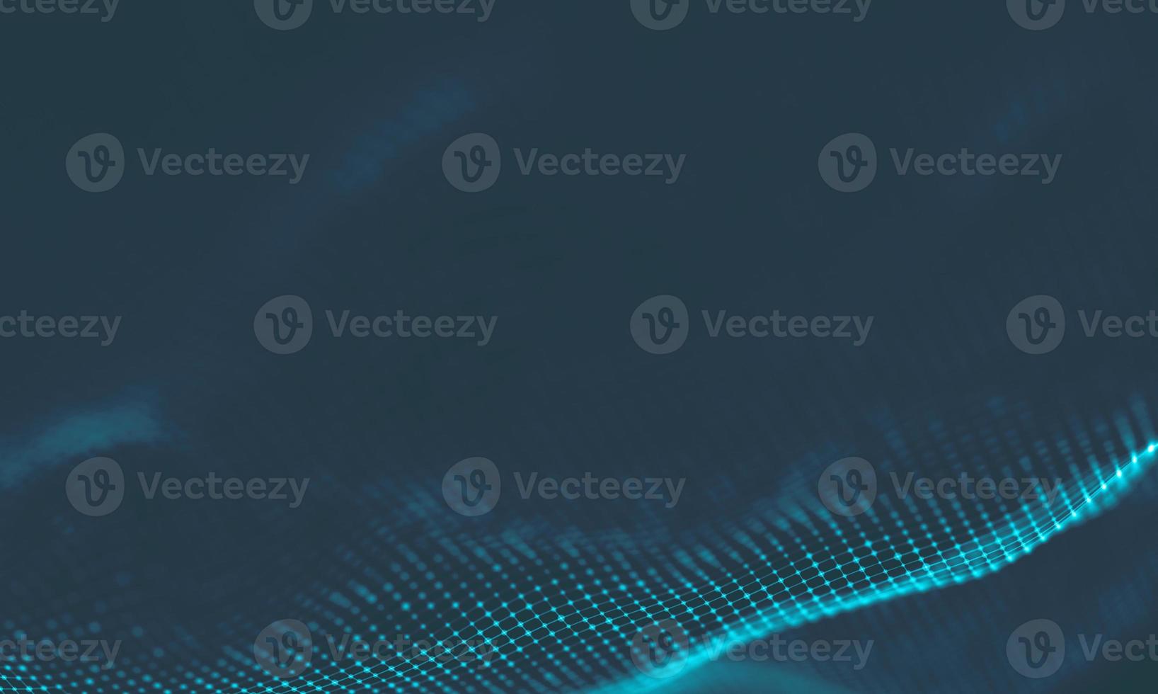 Abstract Music background. Big Data Particle Flow Visualisation. Science infographic futuristic illustration. Sound wave. Sound visualization photo