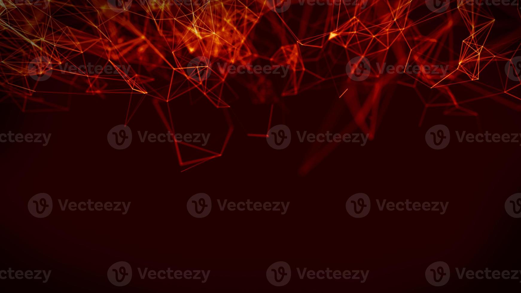 Abstract Fire red Geometrical Background ..Futuristic technology style. Neon Sign . HUD Element . Elegant . Big data visualization . photo