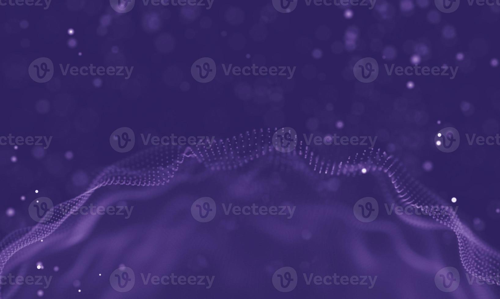 Data technology abstract futuristic illustration . Low poly shape with connecting dots and lines on dark background. 3D rendering . Big data visualization . photo