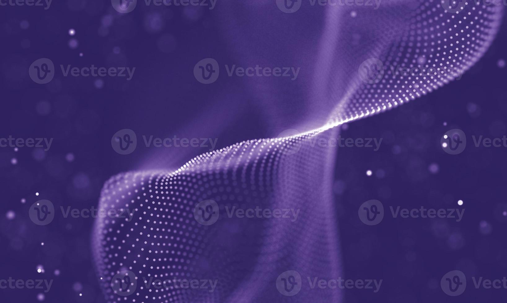 Data technology abstract futuristic illustration . Low poly shape with connecting dots and lines on dark background. 3D rendering . Big data visualization . photo