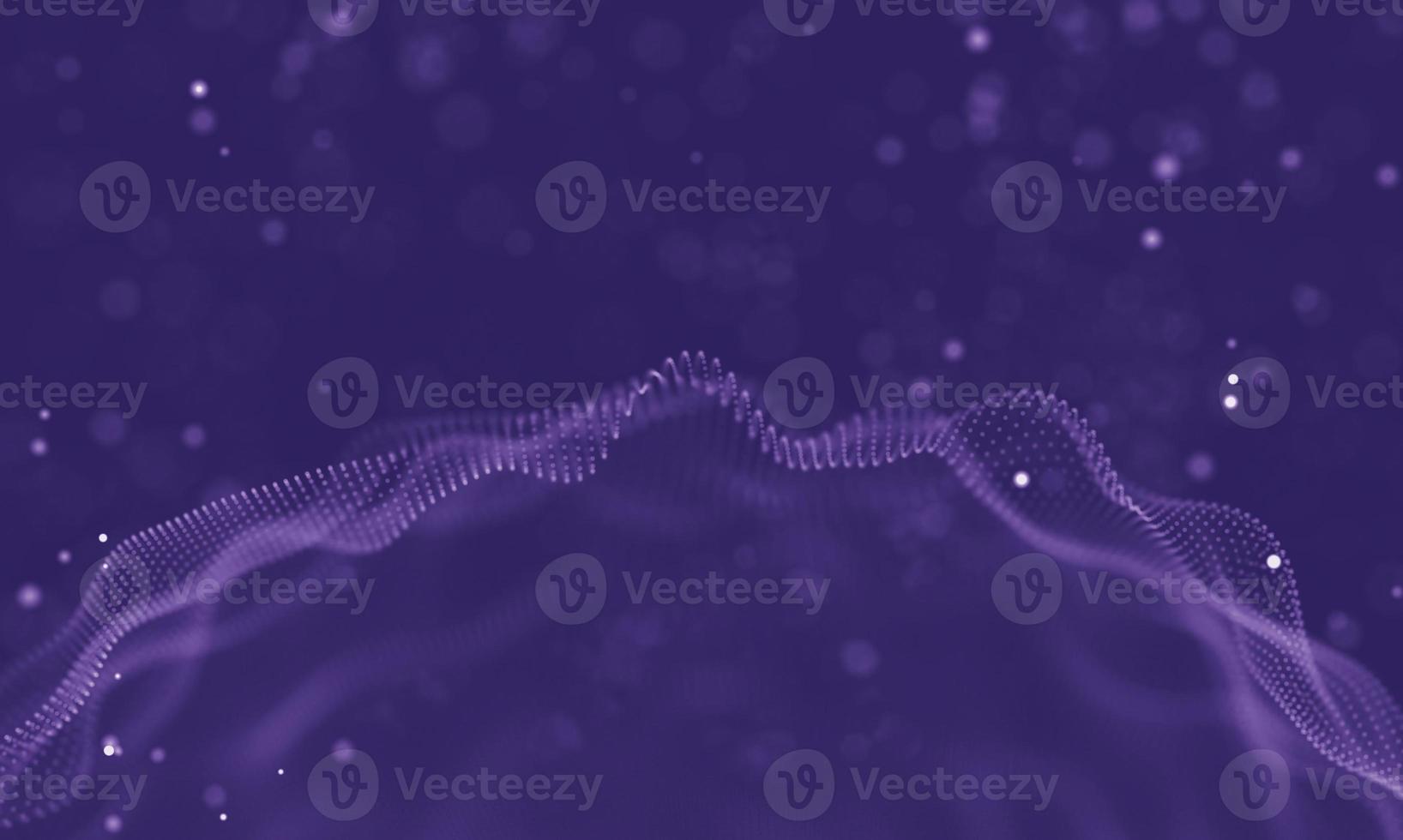 Data technology abstract futuristic illustration . Low poly shape with connecting dots and lines on dark background. 3D rendering . Big data visualization . photo