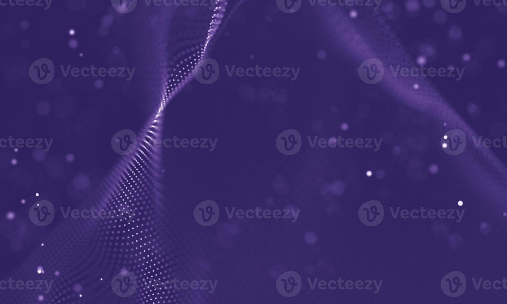 Data technology abstract futuristic illustration . Low poly shape with connecting dots and lines on dark background. 3D rendering . Big data visualization . photo