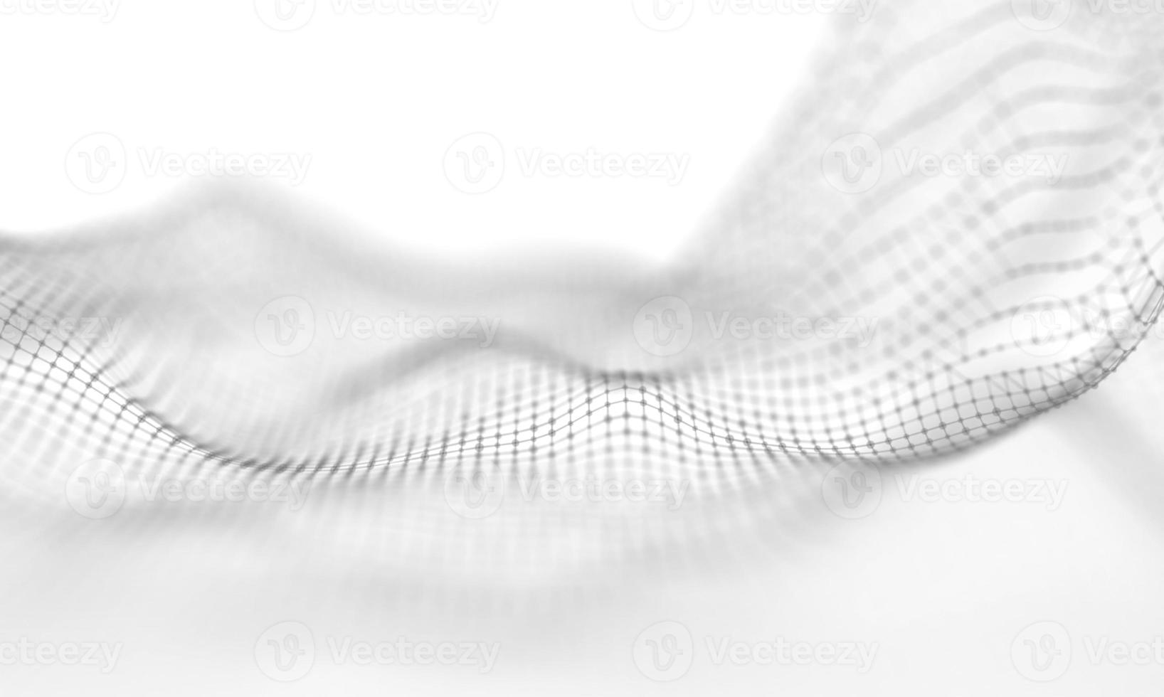 Abstract White Geometrical Background . Connection structure. Science background. Futuristic Technology HUD Element . onnecting dots and lines . Big data visualization and Business . photo