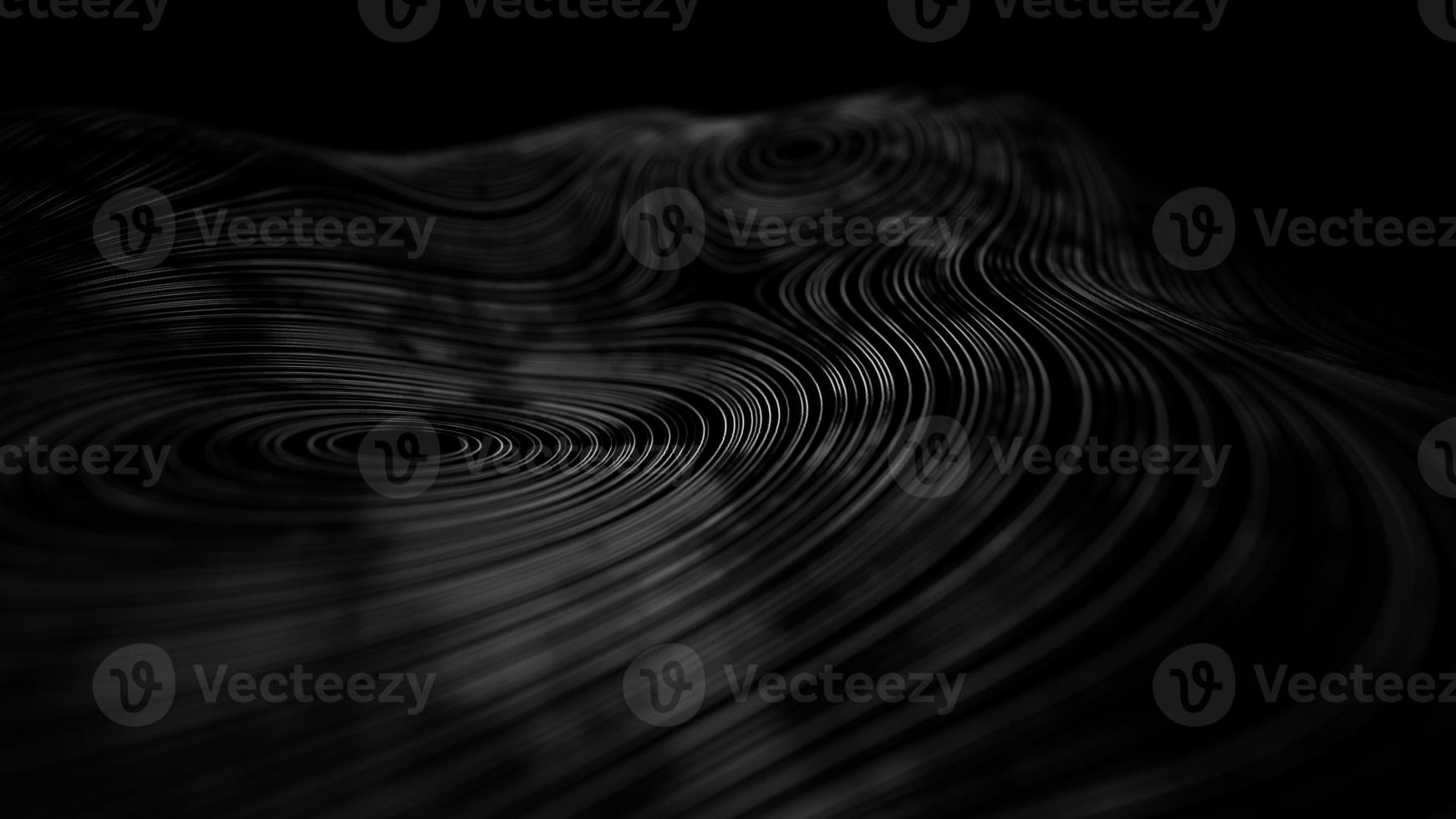 Modern black technology background 3d render. Abstract science futuristic concept background. Network cyber technology concept. photo