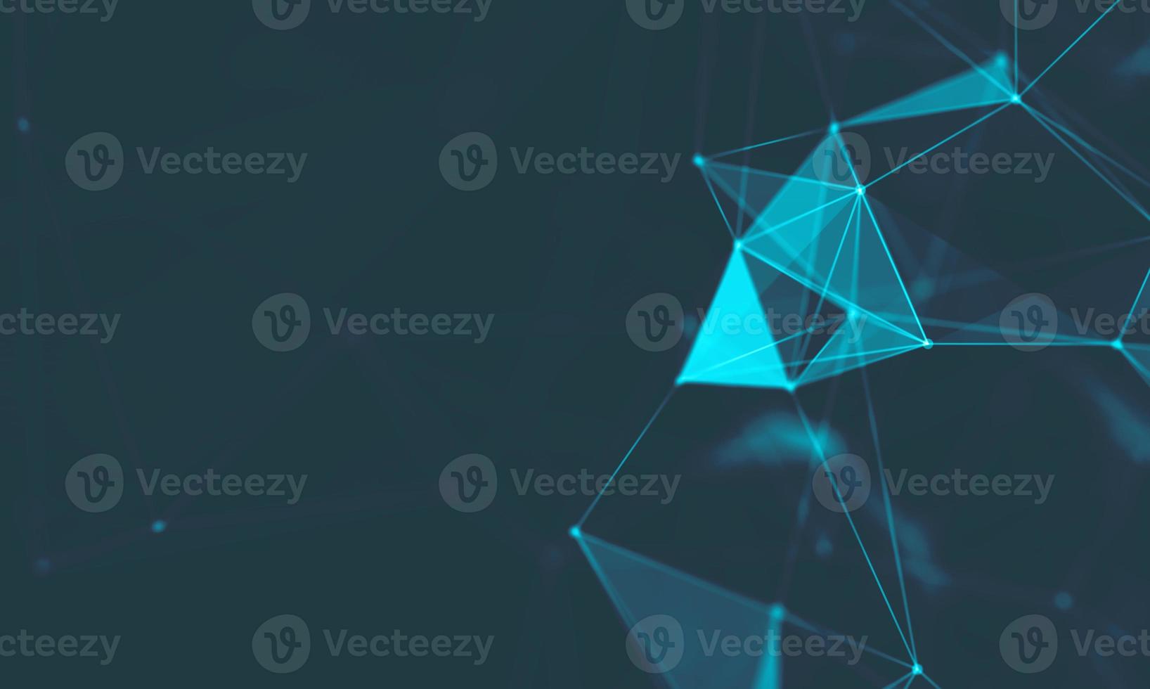 Abstract Blue Geometrical Background . Connection structure. Science background. Futuristic Technology HUD Element . onnecting dots and lines . Big data visualization and Business . photo