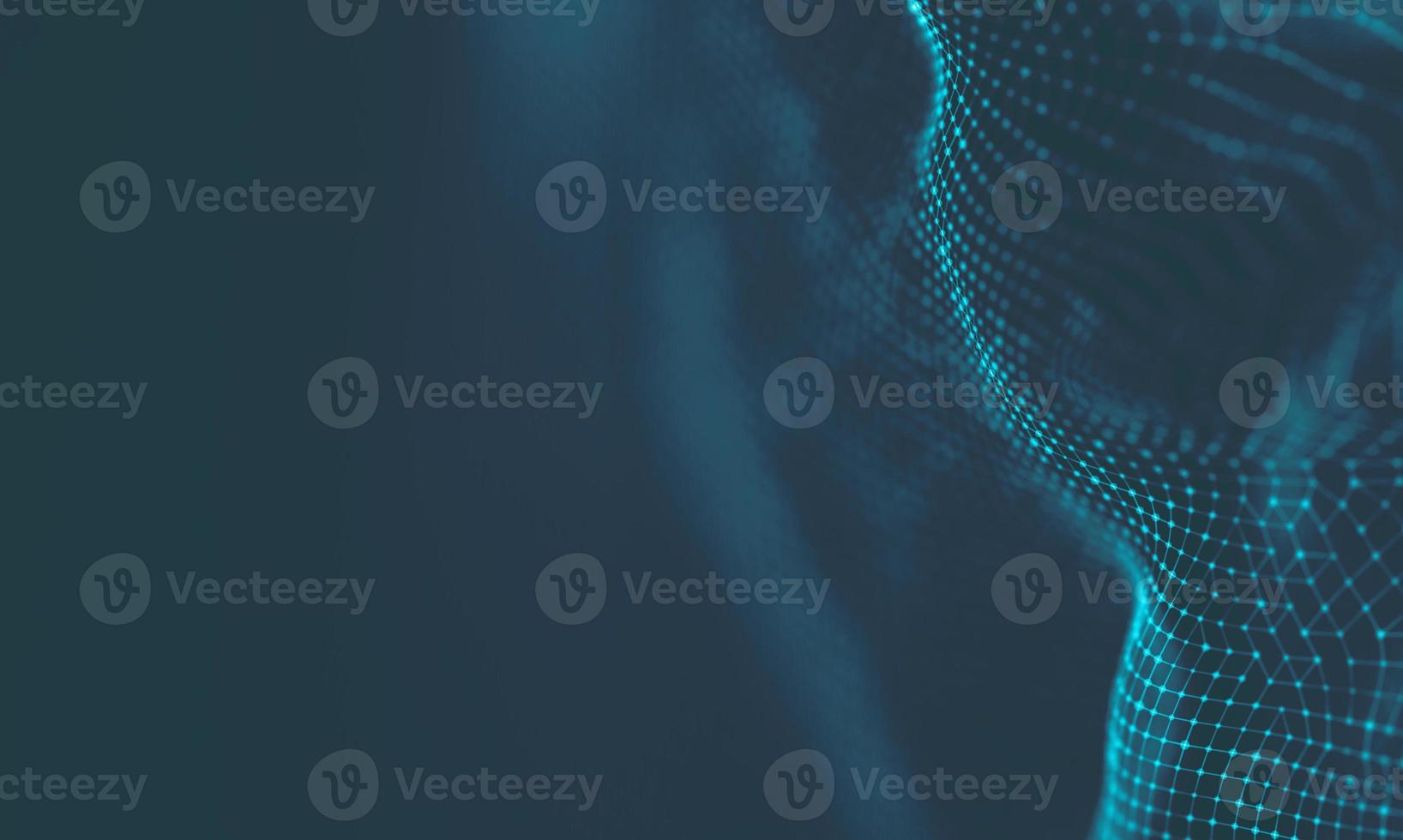 Abstract Blue Geometrical Background . Connection structure. Science background. Futuristic Technology HUD Element . onnecting dots and lines . Big data visualization and Business . photo