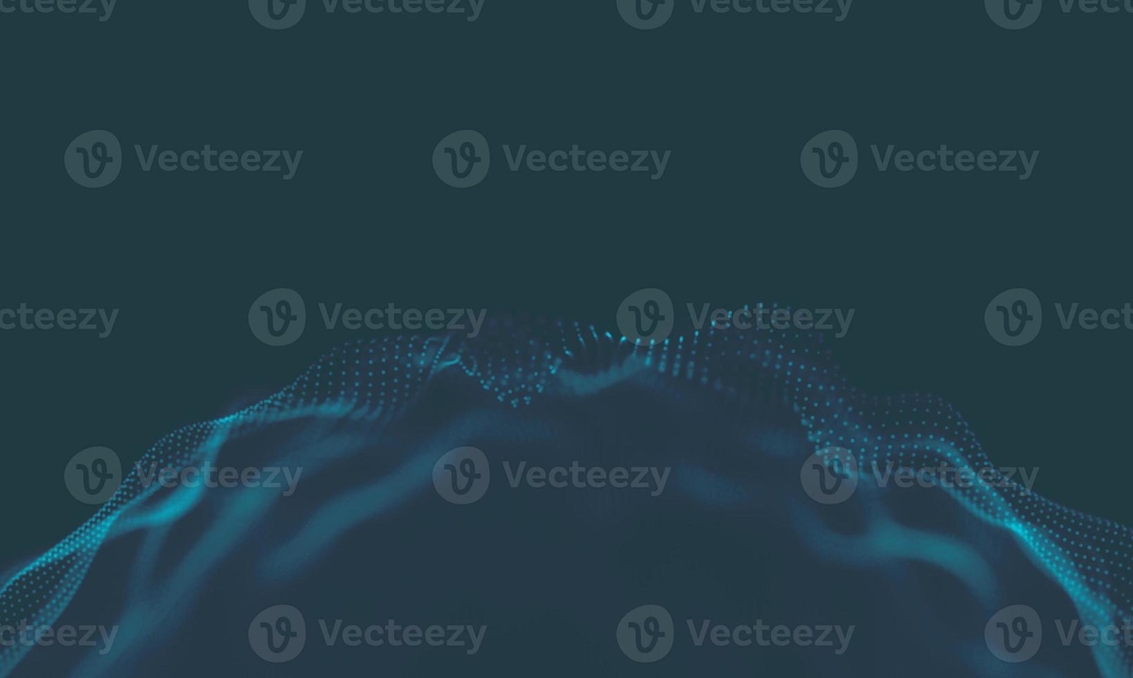Abstract Music background. Big Data Particle Flow Visualisation. Science infographic futuristic illustration. Sound wave. Sound visualization photo