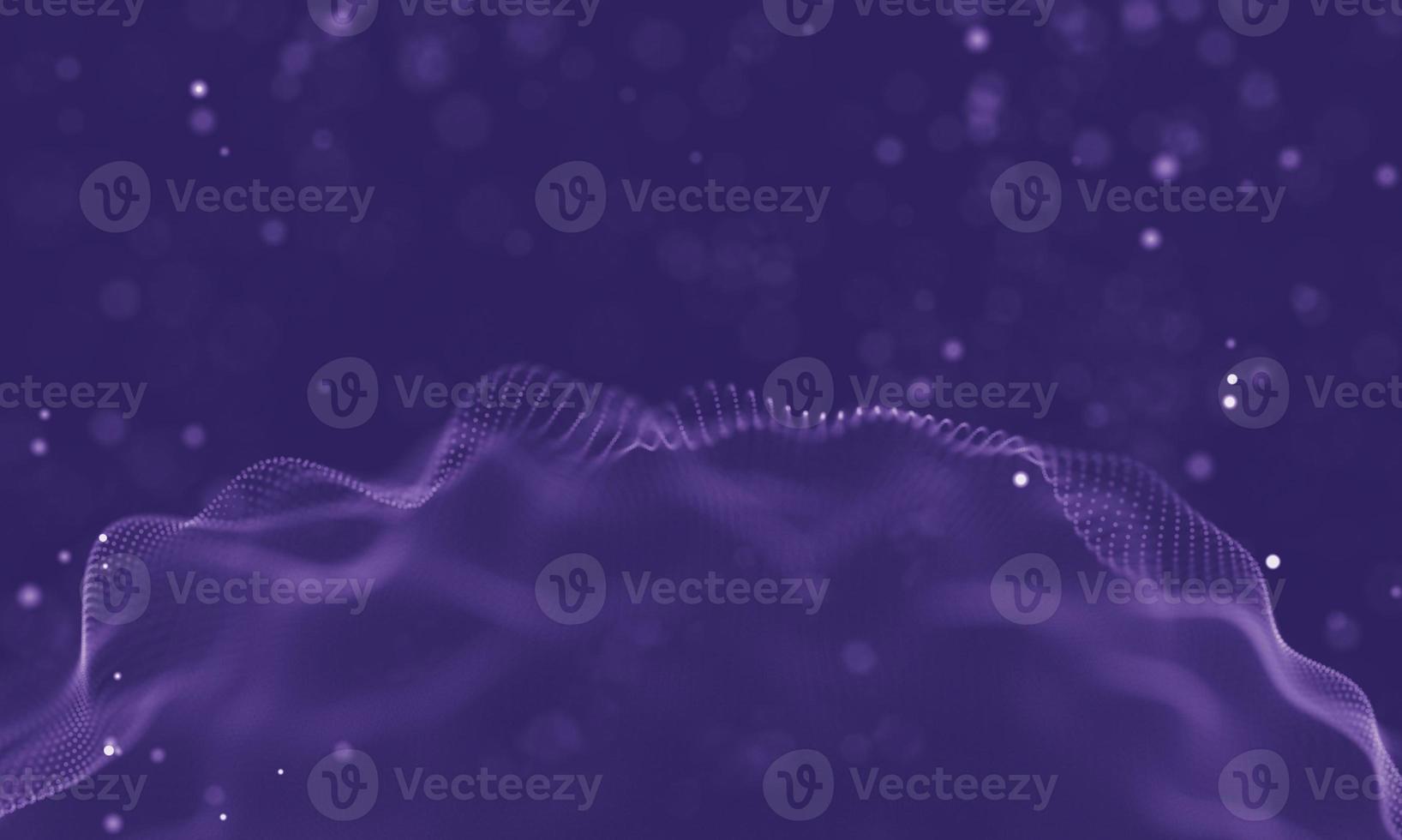 Data technology abstract futuristic illustration . Low poly shape with connecting dots and lines on dark background. 3D rendering . Big data visualization . photo