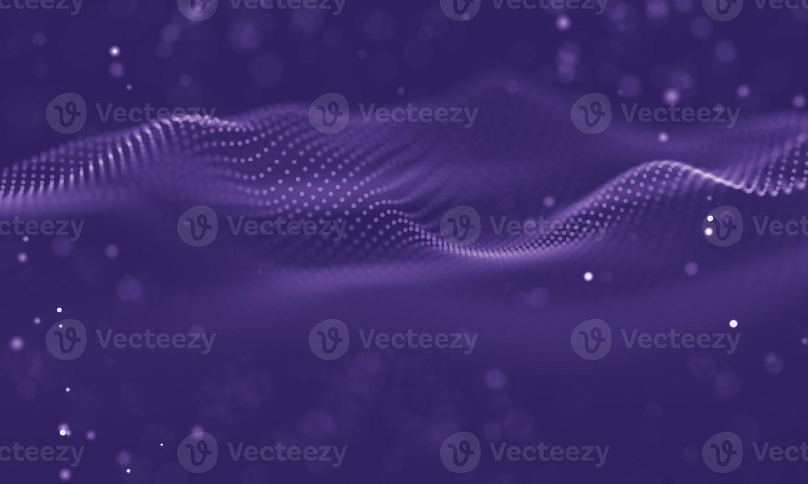 Data technology abstract futuristic illustration . Low poly shape with connecting dots and lines on dark background. 3D rendering . Big data visualization . photo