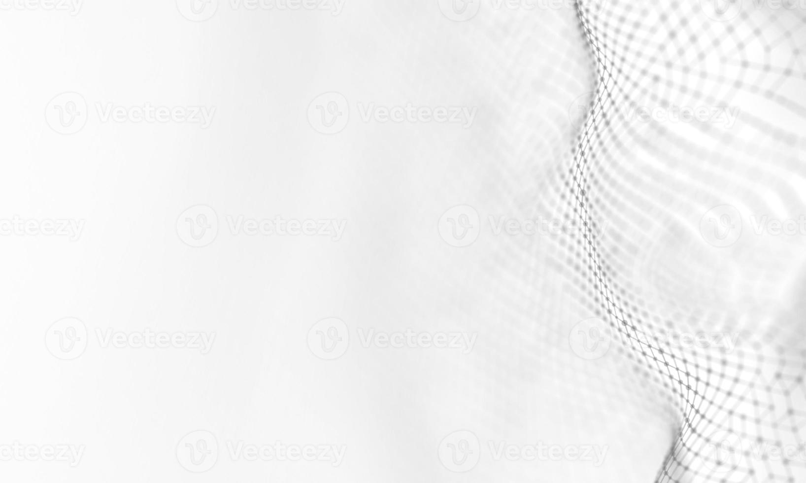 Abstract White Geometrical Background . Connection structure. Science background. Futuristic Technology HUD Element . onnecting dots and lines . Big data visualization and Business . photo