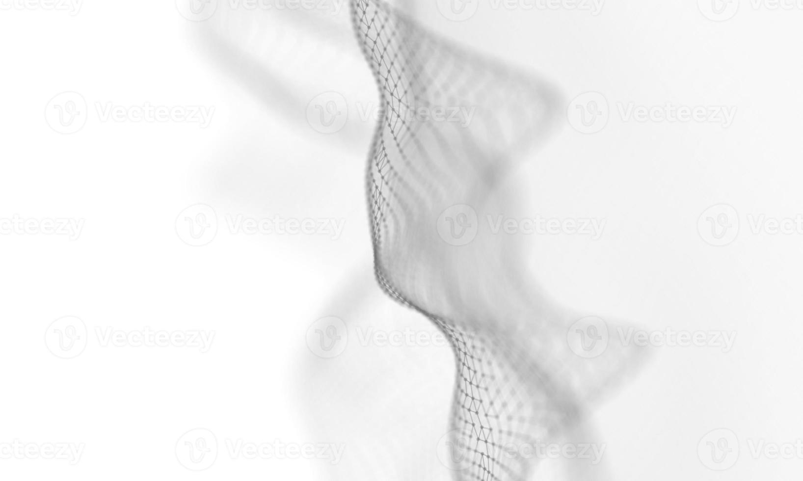 Abstract White Geometrical Background . Connection structure. Science background. Futuristic Technology HUD Element . onnecting dots and lines . Big data visualization and Business . photo
