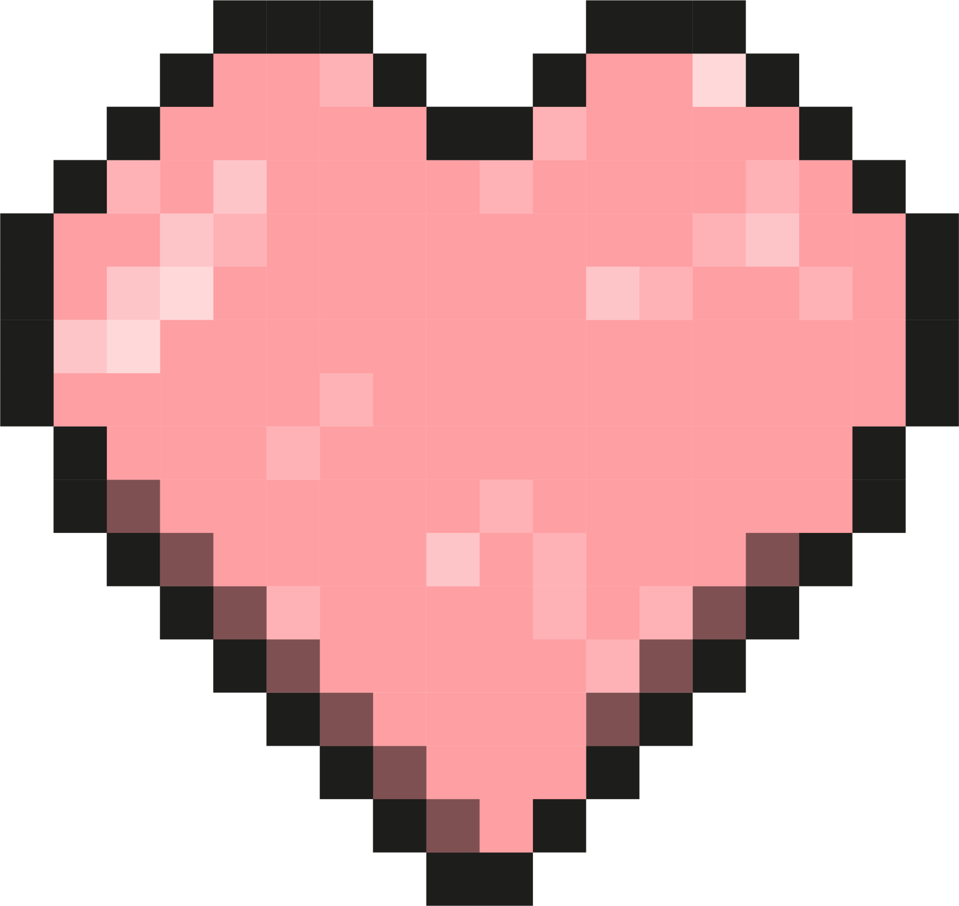 coração de pixel, pixelart 13640945 PNG