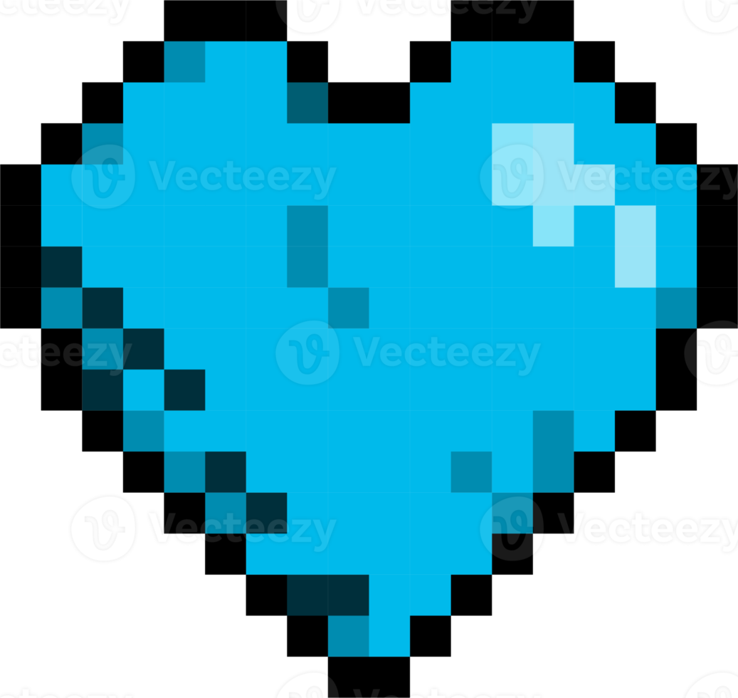 Pixel Heart, Pixelart png